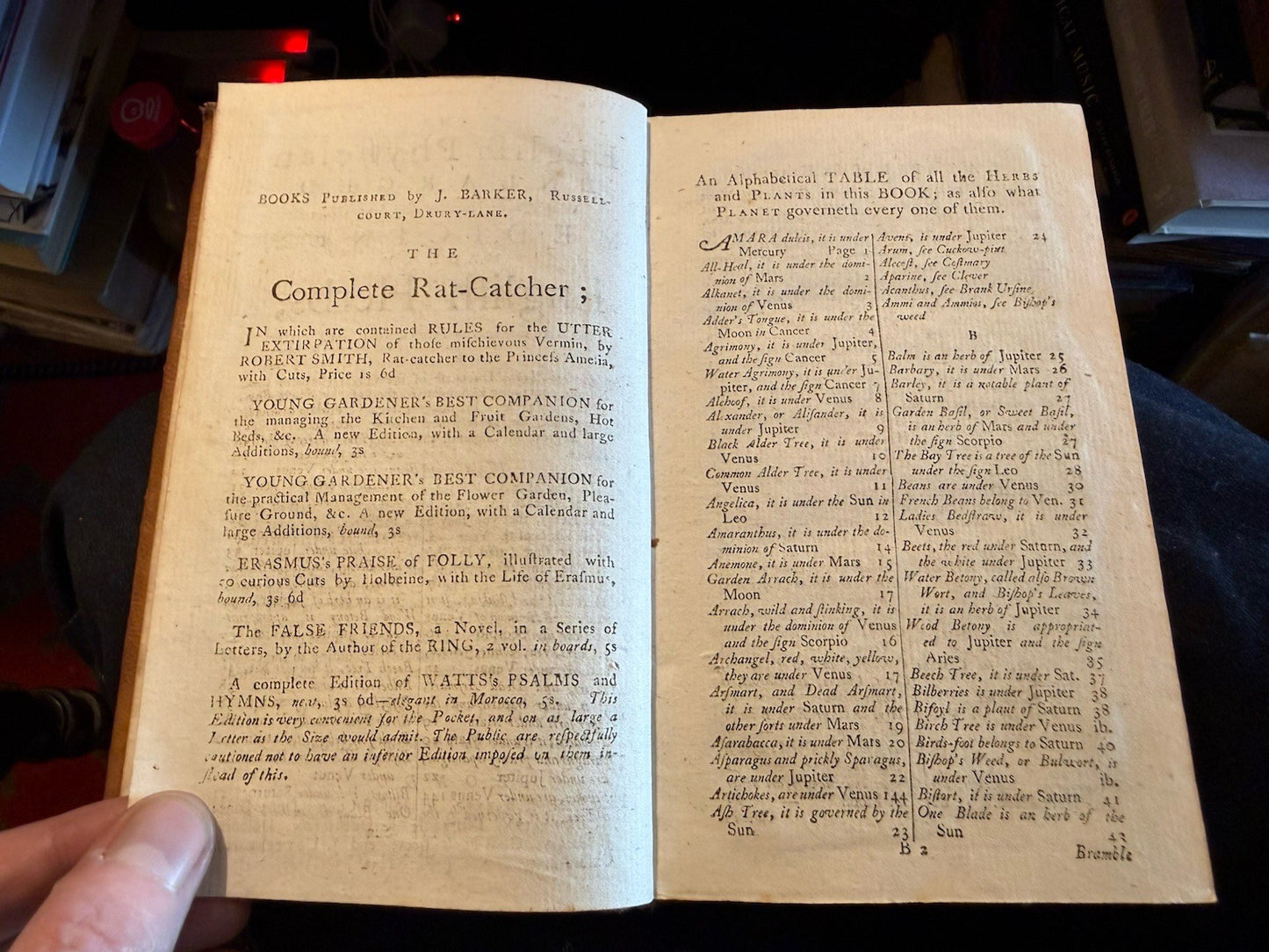 c1780 Culpepper : English Physician : Medicines Made of English Herbs