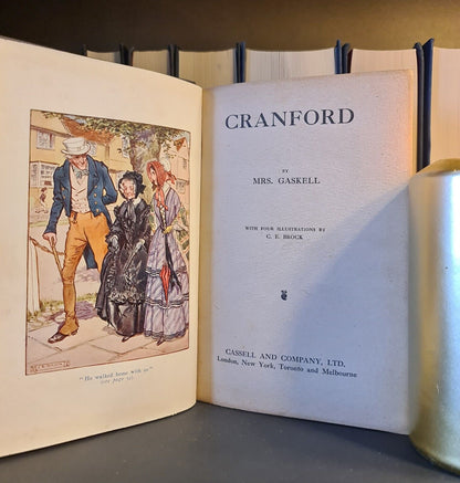 Cranford by Elizabeth Gaskell : Beautiful Decorative Cloth Edition : c1910