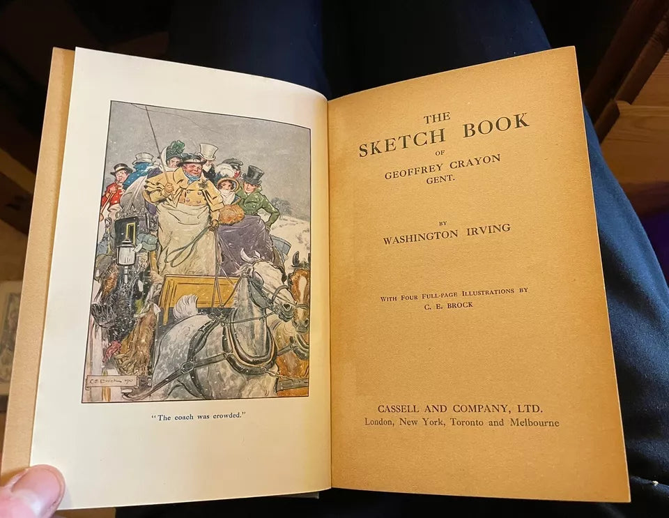 Washington Irving : The Sketch Book of Geoffrey Crayon Gent. : C E Brock c1910