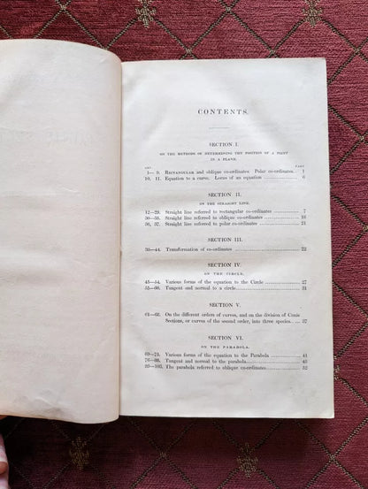 1845 - A Treatise on Conic Sections and the Application of Algebra to Geometry