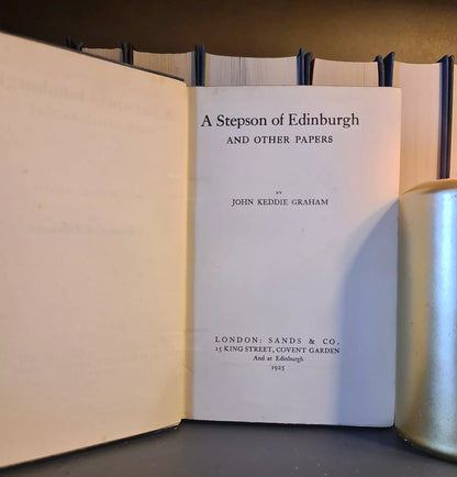 A Stepson of Edinburgh, J.K. Graham: Hardback: 1st Ed: William Falconer: 1925