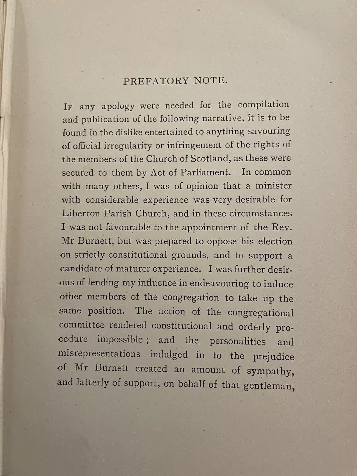 1898 The Election of a Minister at Liberton (Edinburgh) Tom Speedy