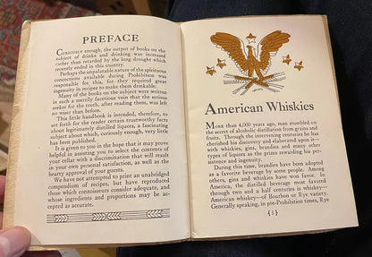 1934 Mine Host's Handbook : Whisky : Cocktail Recipes : Gin : Wines