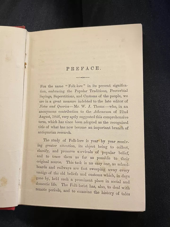 Dyer's Domestic Folk-Lore : Superstitions : Divinations : Death & Burial c1882