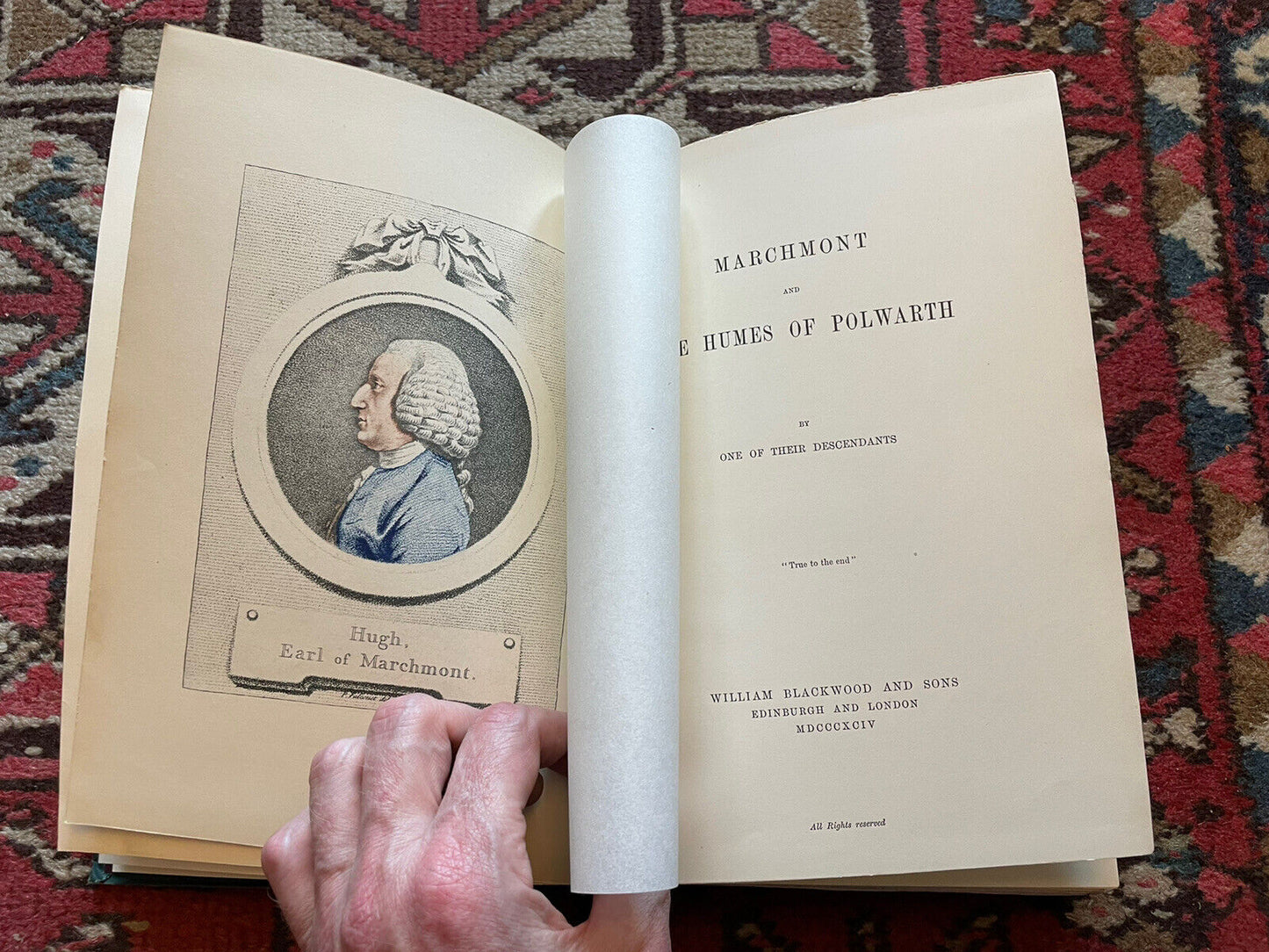 1894 Marchmont and the Humes of Polwarth : County of Berwick : Warrender