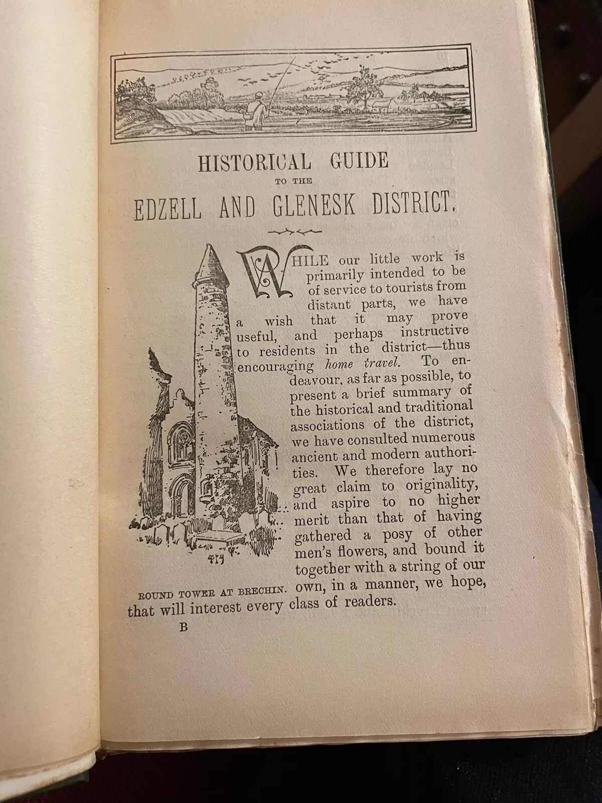 c1895 Historical Guide to Edzell and Glenesk Districts : North East Scotland