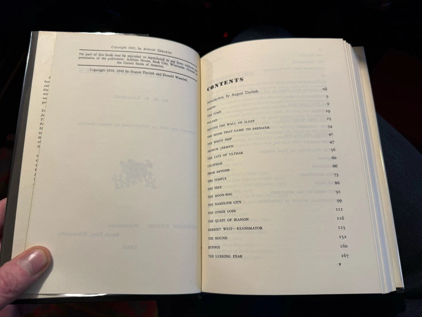 1965 Dagon & Other Macabre Tales : H. P. Lovecraft : 2nd Edition