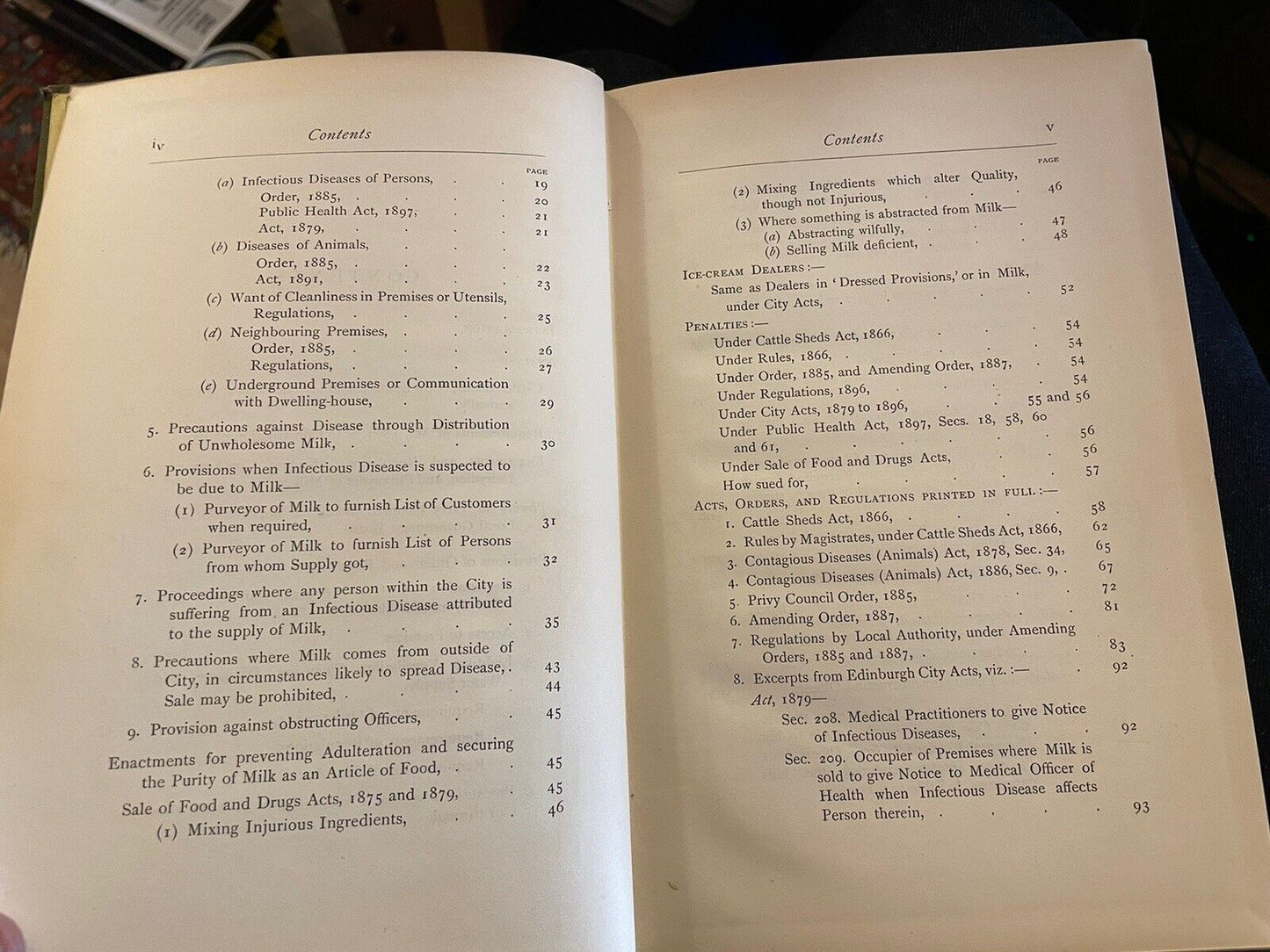 1898 Edinburgh Dairy Laws : Dairies & Milk Supply : Statutes & Regulations