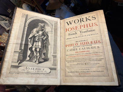 1676 The Works of Josephus : French Translation of Arnauld Dandilly : With Map