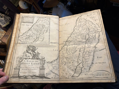 1676 The Works of Josephus : French Translation of Arnauld Dandilly : With Map