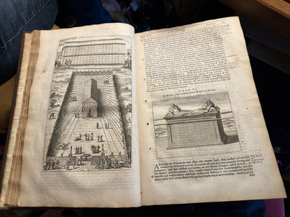 1676 The Works of Josephus : French Translation of Arnauld Dandilly : With Map
