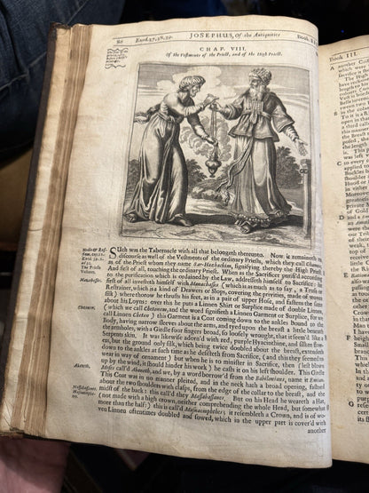 1676 The Works of Josephus : French Translation of Arnauld Dandilly : With Map