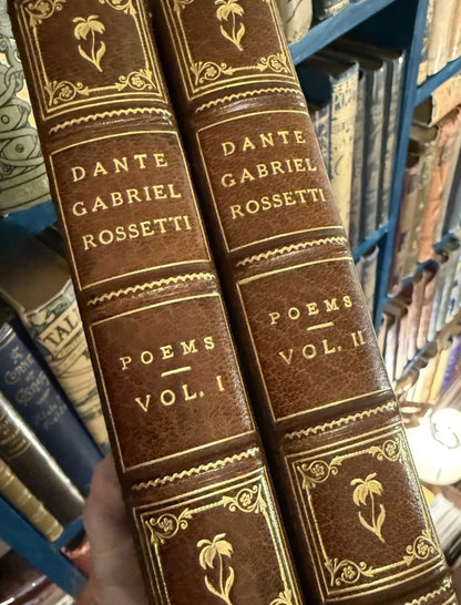 The Poems of Dante Gabriel Rossetti (2 vols) Bound by Brentanos 1923