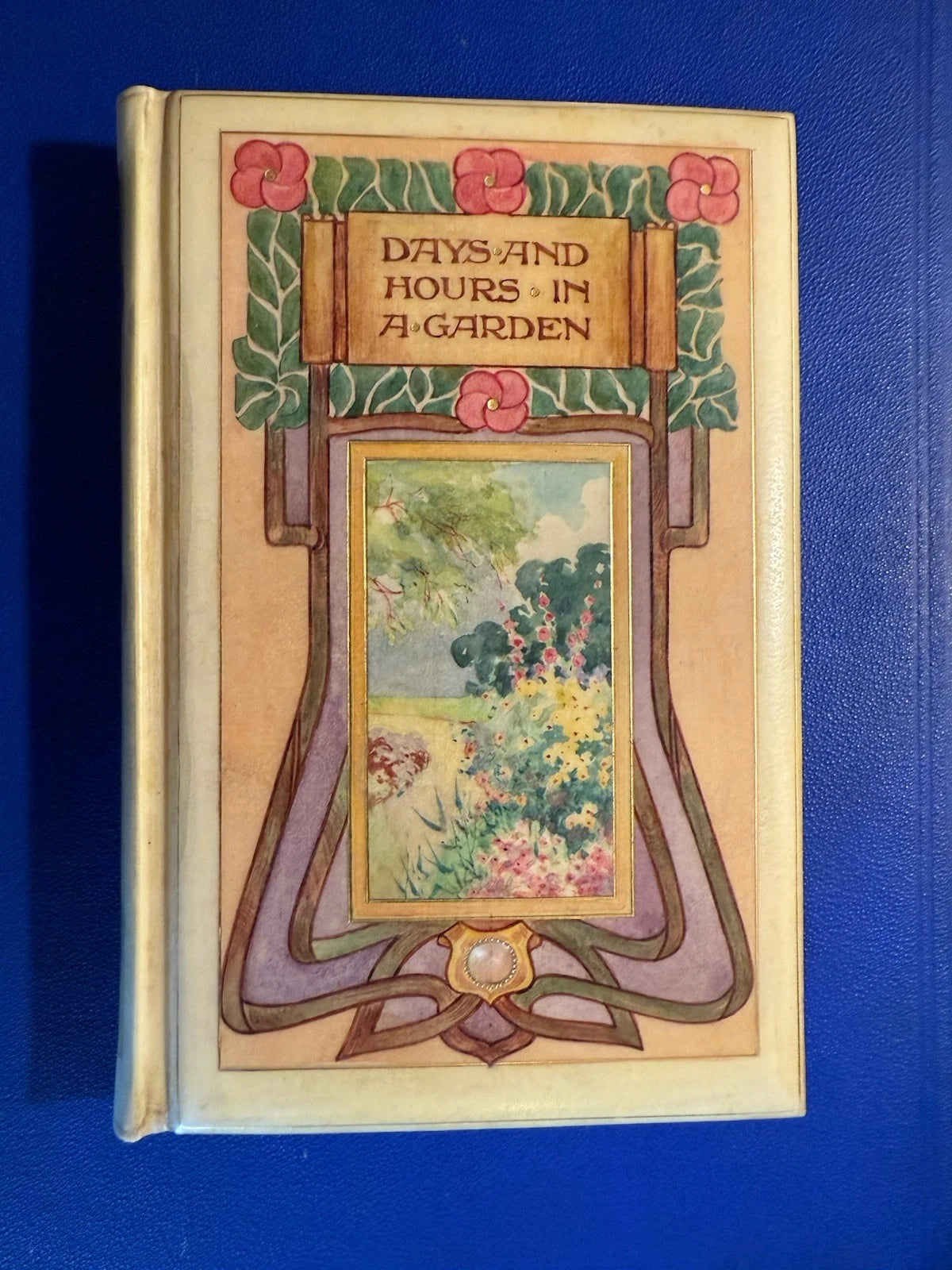 1898 Days and Hours in a Garden : By E.V.B. : Signed “Vellucent” Chivers Binding