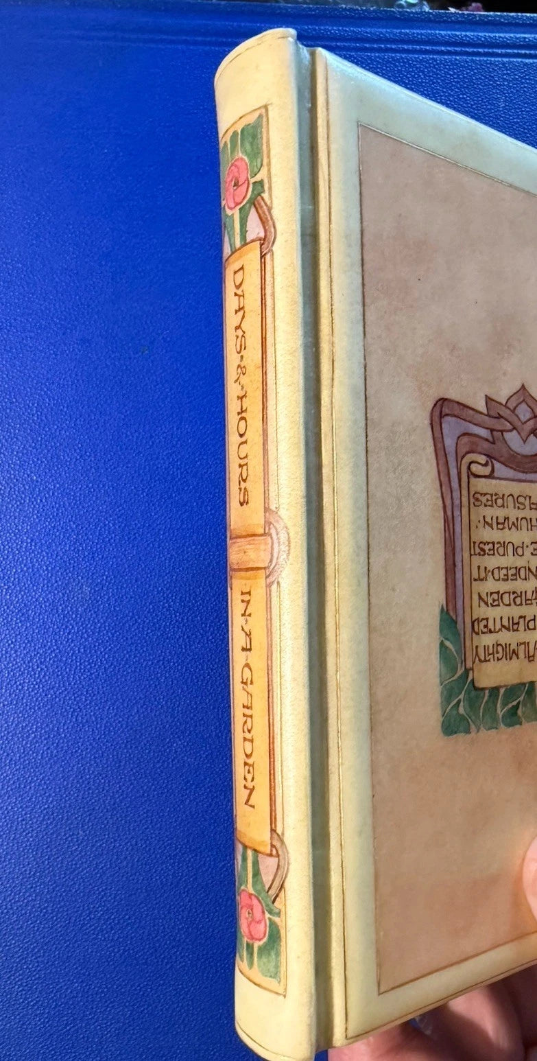 1898 Days and Hours in a Garden : By E.V.B. : Signed “Vellucent” Chivers Binding