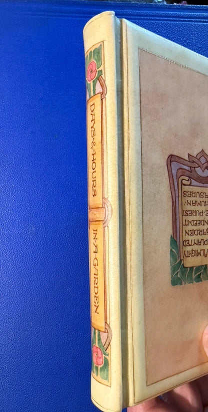 1898 Days and Hours in a Garden : By E.V.B. : Signed “Vellucent” Chivers Binding