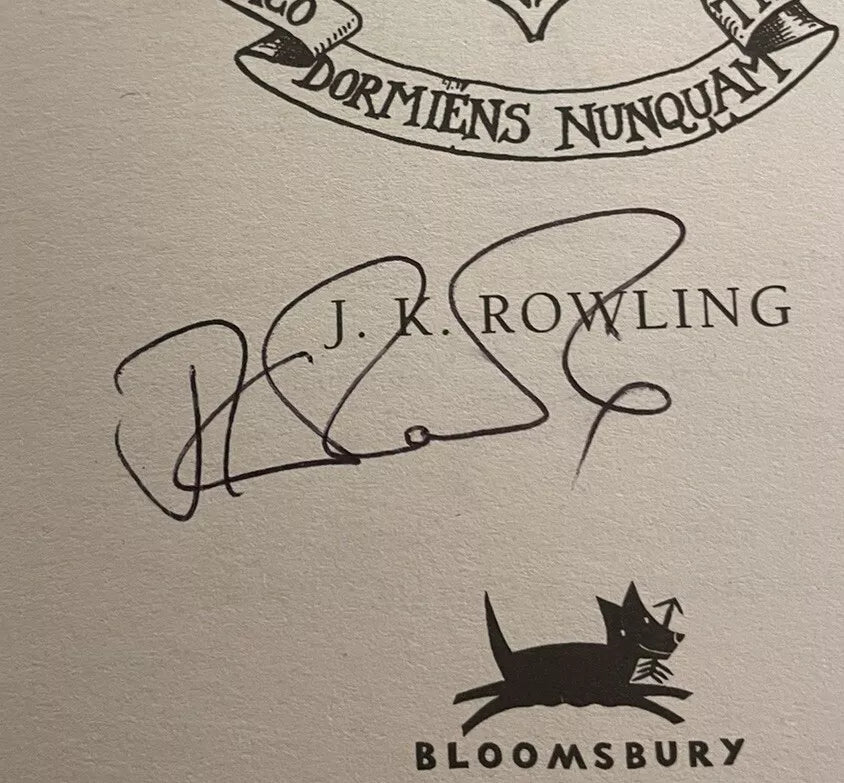 JK Rowling : Harry Potter and the Deathly Hallows : SIGNED 1st/1st