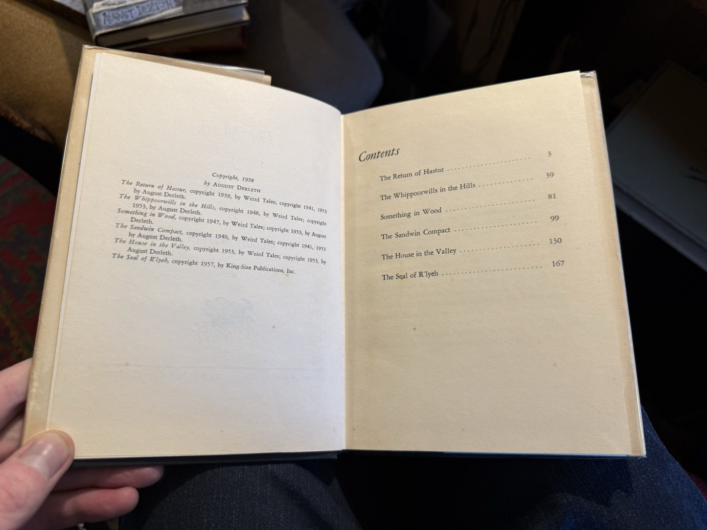August Derleth : The Mask of Cthulhu 1st Edition 1958 Arkham House