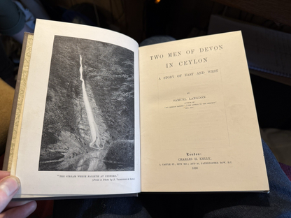 1898 Two Men of Devon in Ceylon : Samuel Langdon : Illustrated : 1st Edition VGC