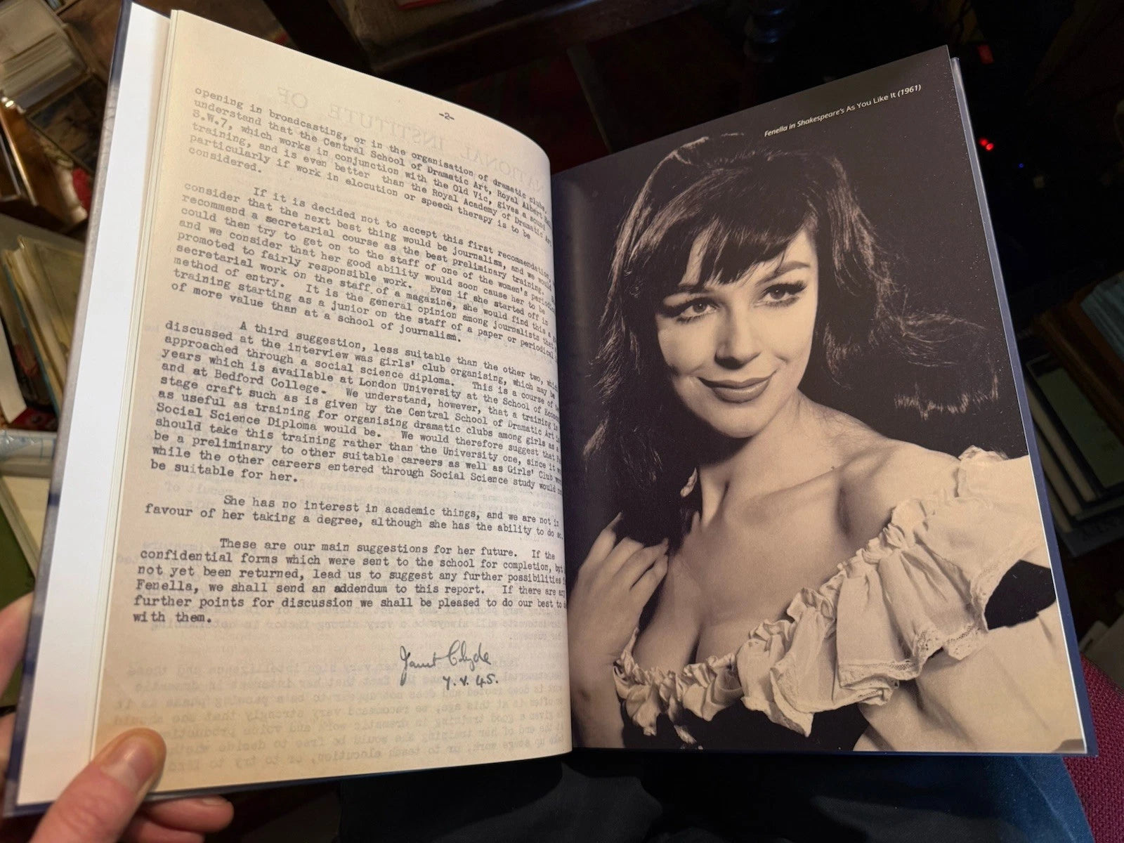 Dear Fenella 90 Years 90 Letters SIGNED CHEQUE Fenella Fielding Biog Dear Fenella 90 Years 90 Letters SIGNED CHEQUE Fenella Fielding Biog