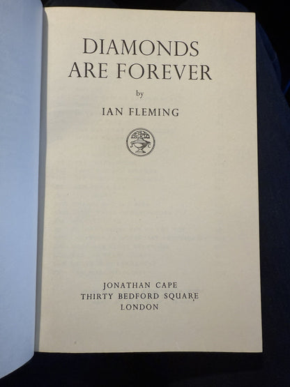 DIAMONDS ARE FOREVER : 1st Edition 1956 : DUST JACKET Ian Fleming James Bond