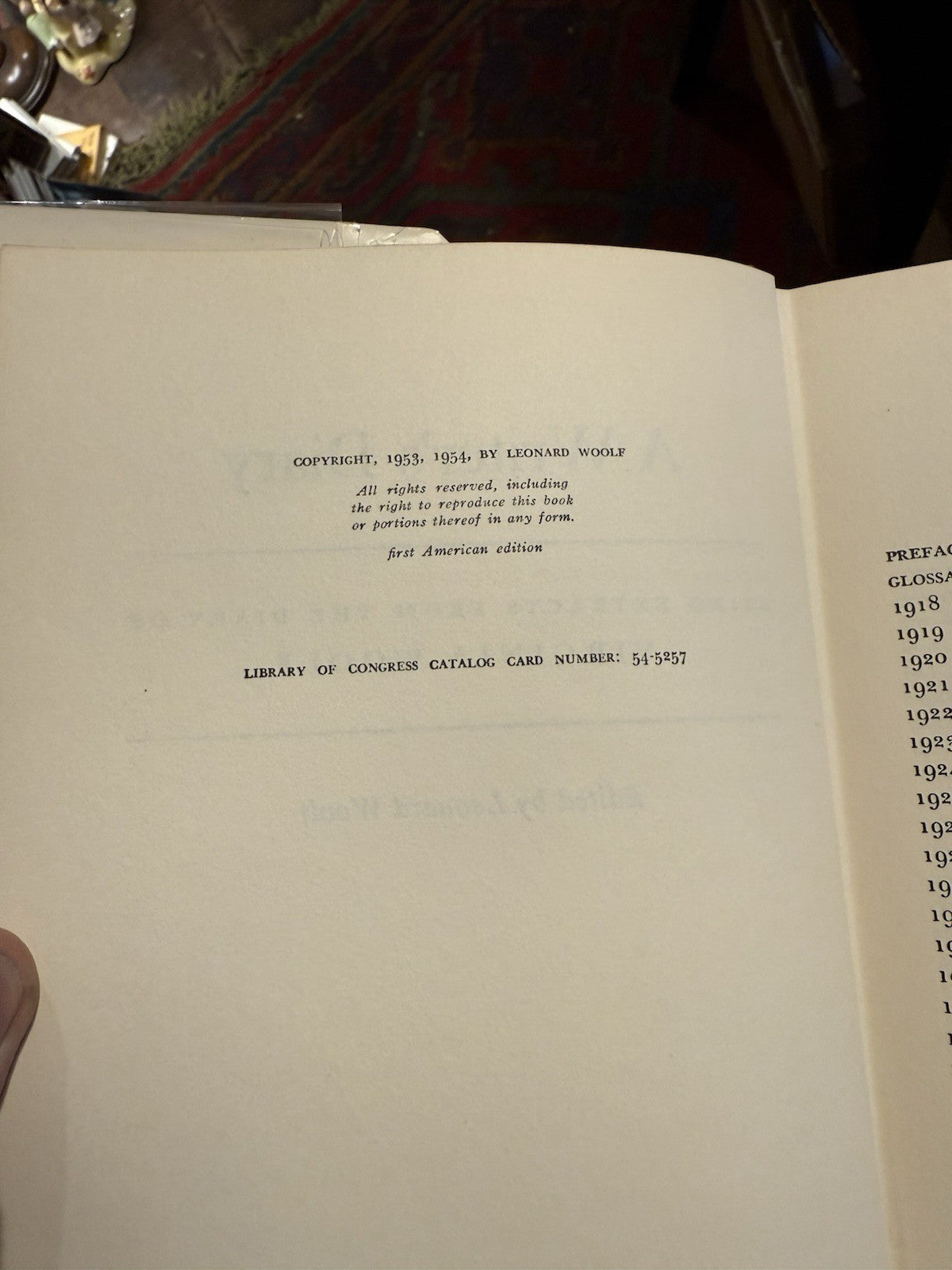 Virginia Woolf : A Writer's Diary : 1st/1st US Edition in Dust Jacket 1954
