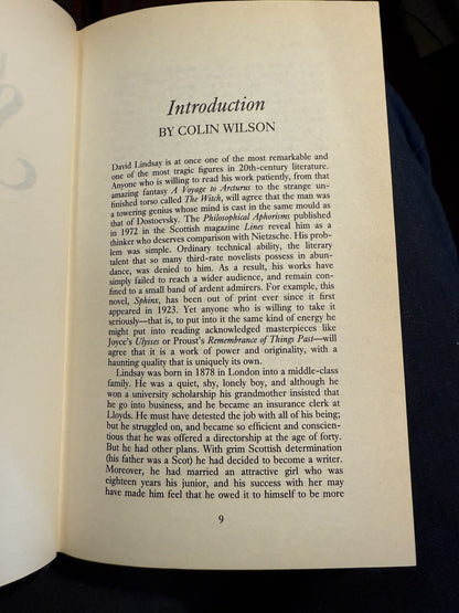 Sphinx : David Lindsay (A Voyage to Arcturus) : Supernatural Fiction 1988