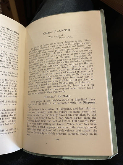 Dorset - Up Along And Down Along : Witchcraft Ghosts Folklore Herbal Lore 1935