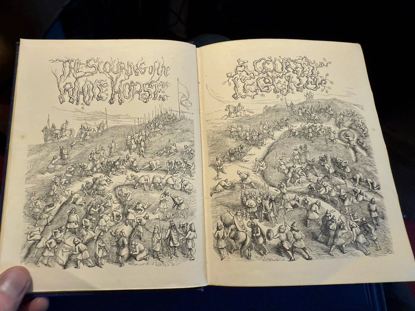 1859 The scouring of the White Horse : Thomas Hughes : Illustrated by Doyle