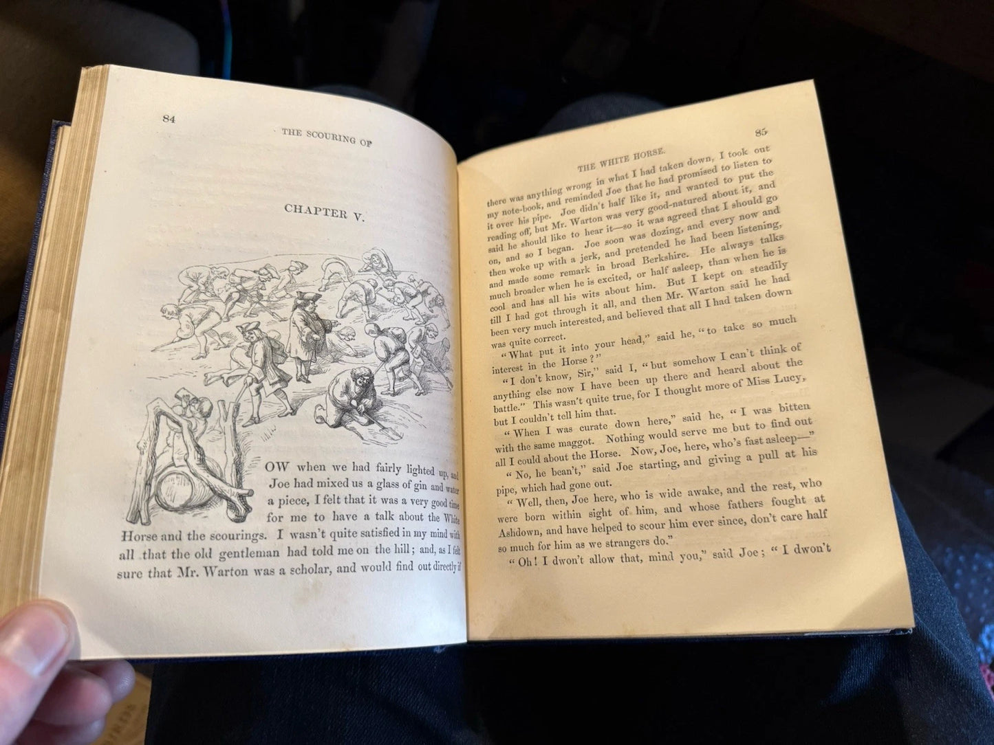 1859 The scouring of the White Horse : Thomas Hughes : Illustrated by Doyle