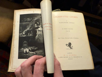 1896: Celebrated Crimes; by Alexander Dumas; 3 Volumes: VGC