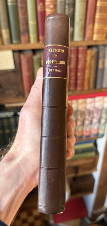 1812 Sketches of Perthshire : Rev. P. Graham : Folding Map : Dunblane Aberfoyle