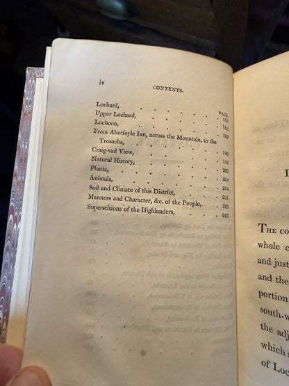 1812 Sketches of Perthshire : Rev. P. Graham : Folding Map : Dunblane Aberfoyle