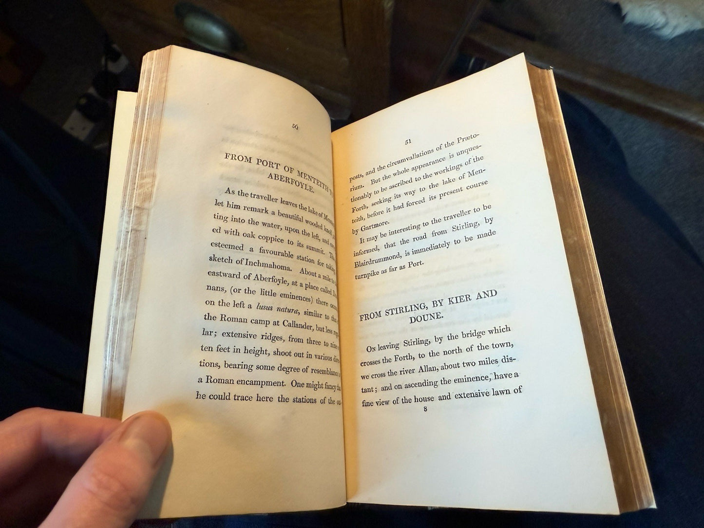 1812 Sketches of Perthshire : Rev. P. Graham : Folding Map : Dunblane Aberfoyle