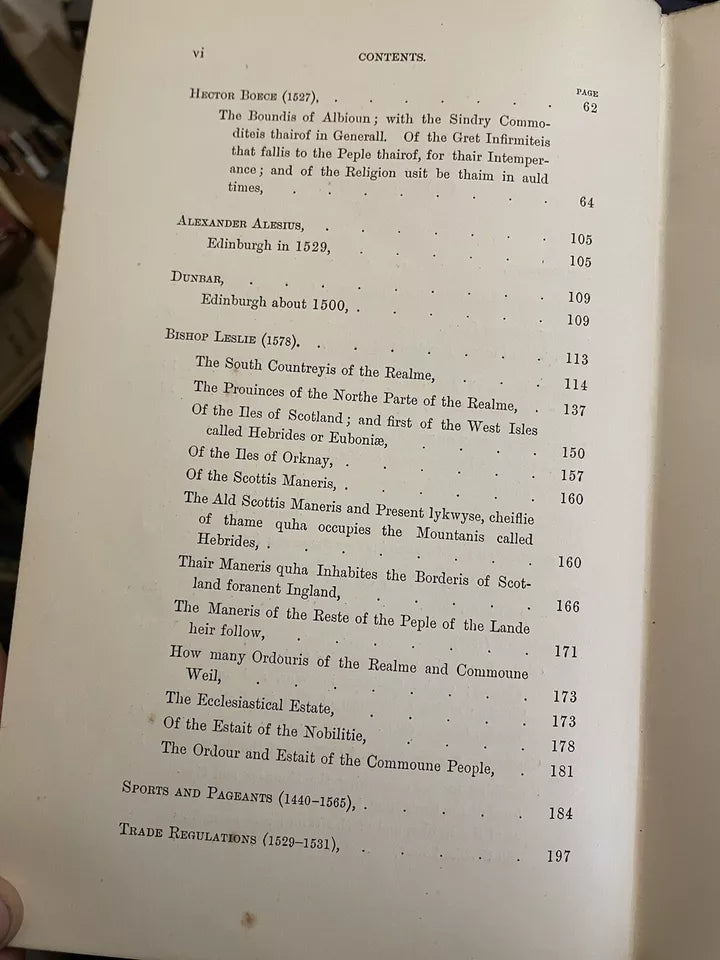 1893 Scotland before 1700 from Contemporary Documents : Scottish History