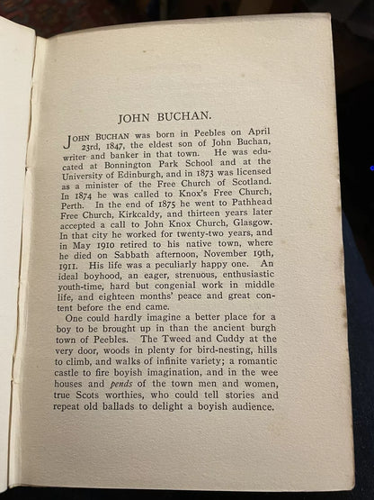 John Buchan 1847-1911 : SIGNED by Helen Buchan : Privately Printed 1912