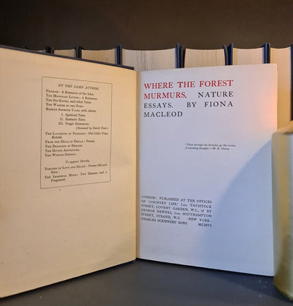 Where The Forest Murmurs - Nature Essays, F. MacLeod: Hardback: 1906