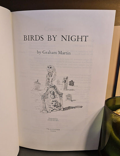 Birds by Night, G. Martin, Hardback: First Edition: Nocturnal Birds: Ornithology