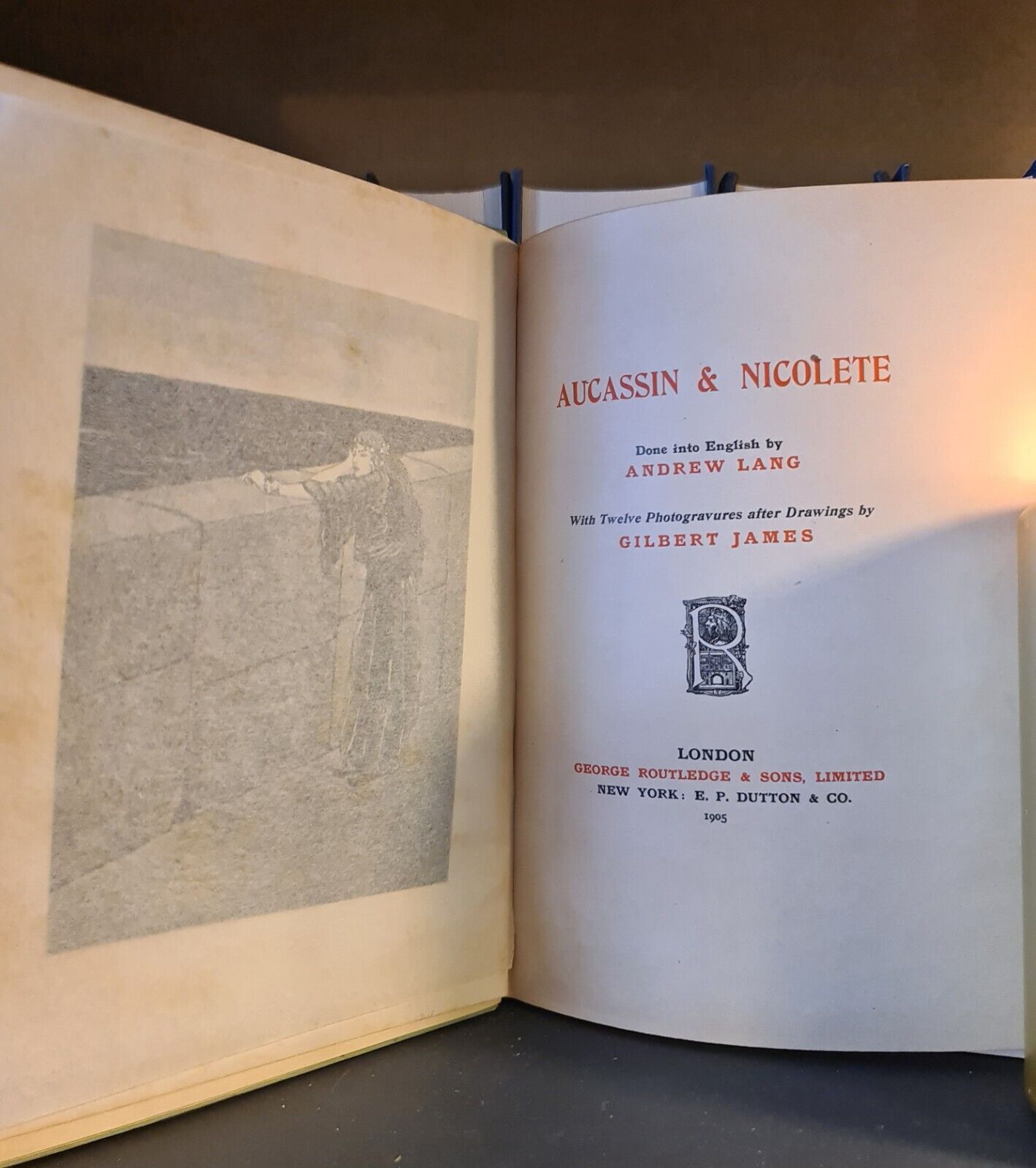 Aucassin & Nicolete, A. Lang: Hardback: 1st Illustrated Edition: 1905