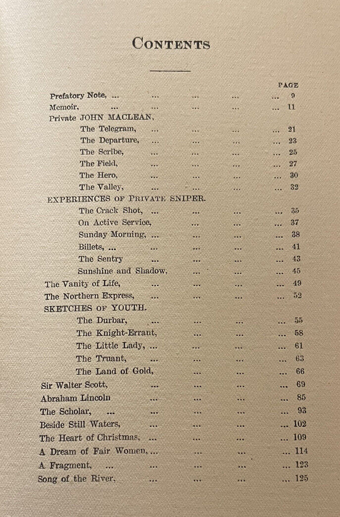 1917 BLACK WATCH Private Maclean GORDON HIGHLANDERS Scotland Military FIFE - WWI