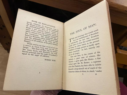 Oscar Wilde : The Soul of Man Under Socialism : Capitalism Philopsophy 1912