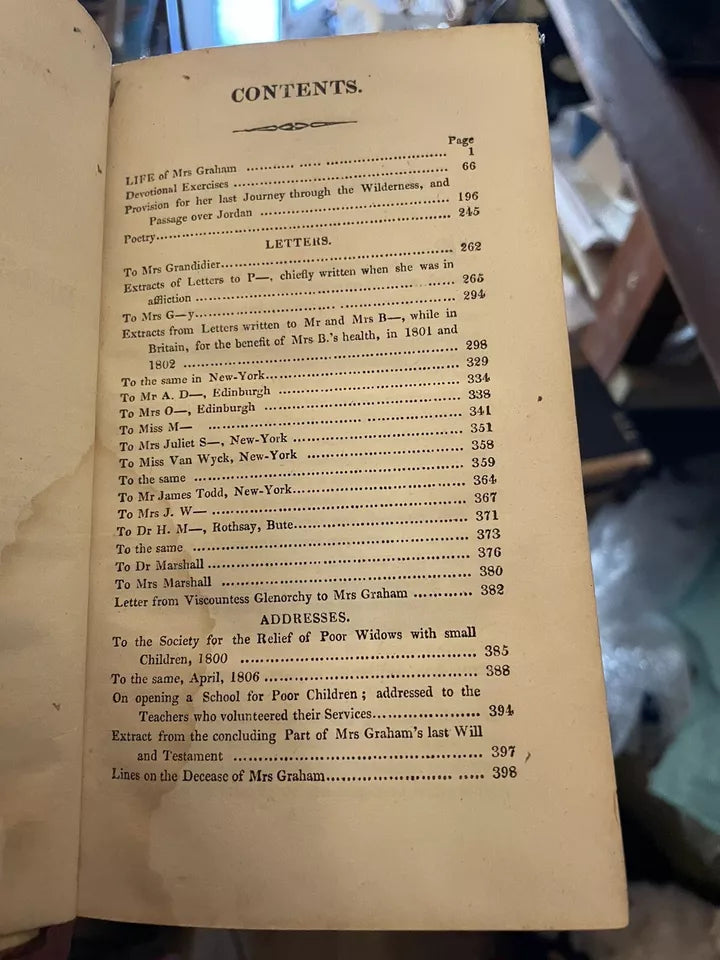 1818 The Power of Faith : Life and Writings of the Late Mrs. I. Graham