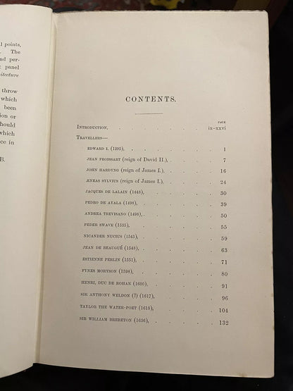 1891 Early Travellers in Scotland 1295-1689 : P. Hume Brown : Maps