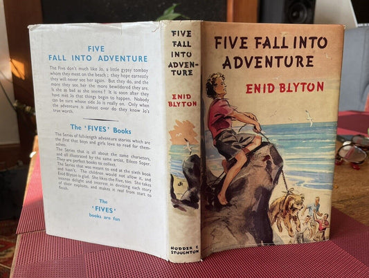 Enid Blyton : Five Fall Into Adventure : 1st Edition 1950 : VG in Dust Jacket