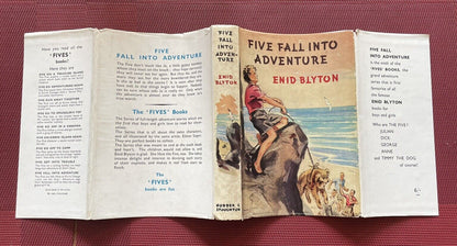 Enid Blyton : Five Fall Into Adventure : 1st Edition 1950 : VG in Dust Jacket