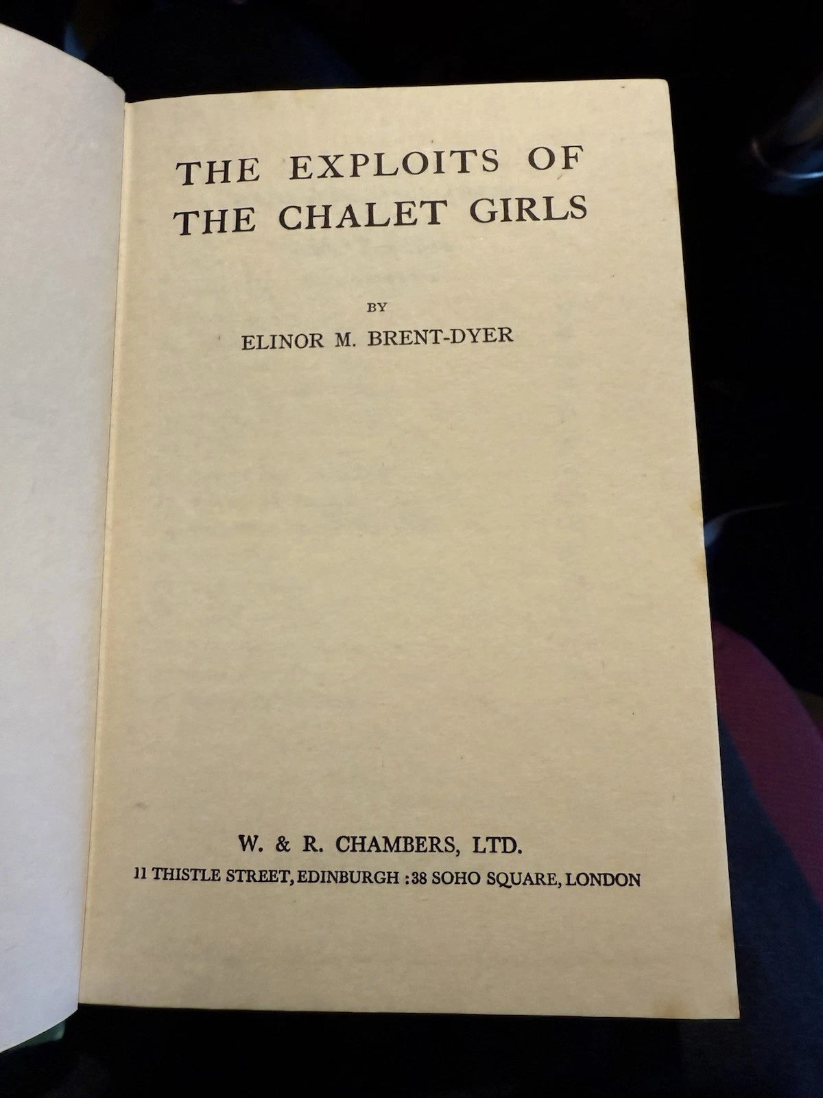 The Exploits of the Chalet Girls : Elinor M. Brent-Dyer : Dust Jacket 1952