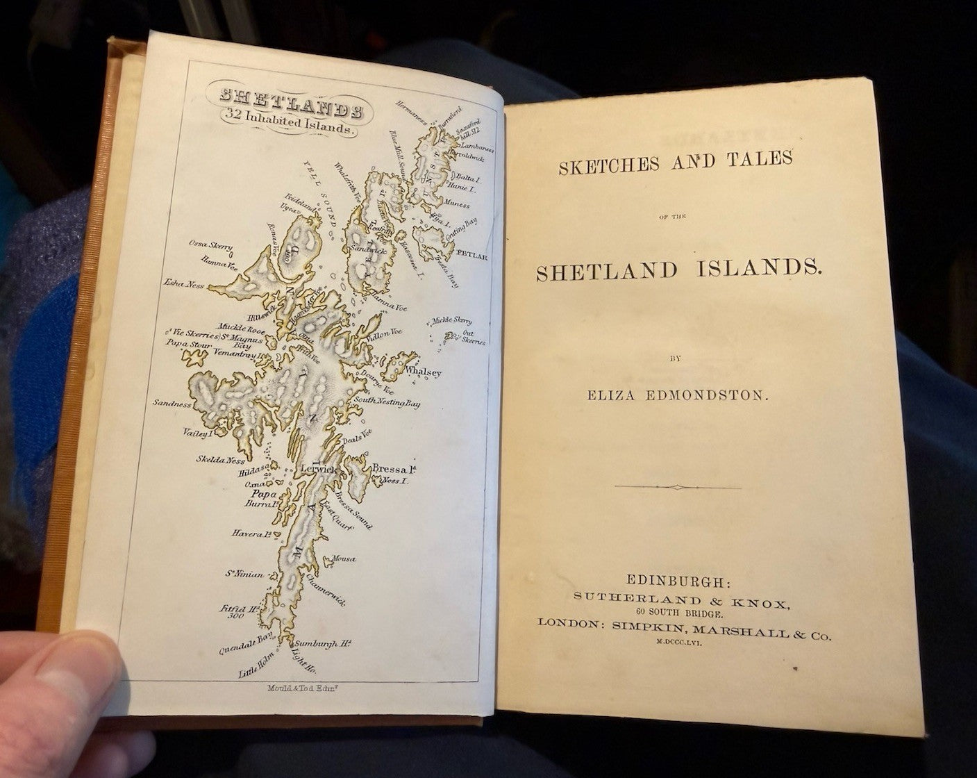 1856 Sketches And Tales Of The Shetland Islands : Edmondston : F J Grant's Copy