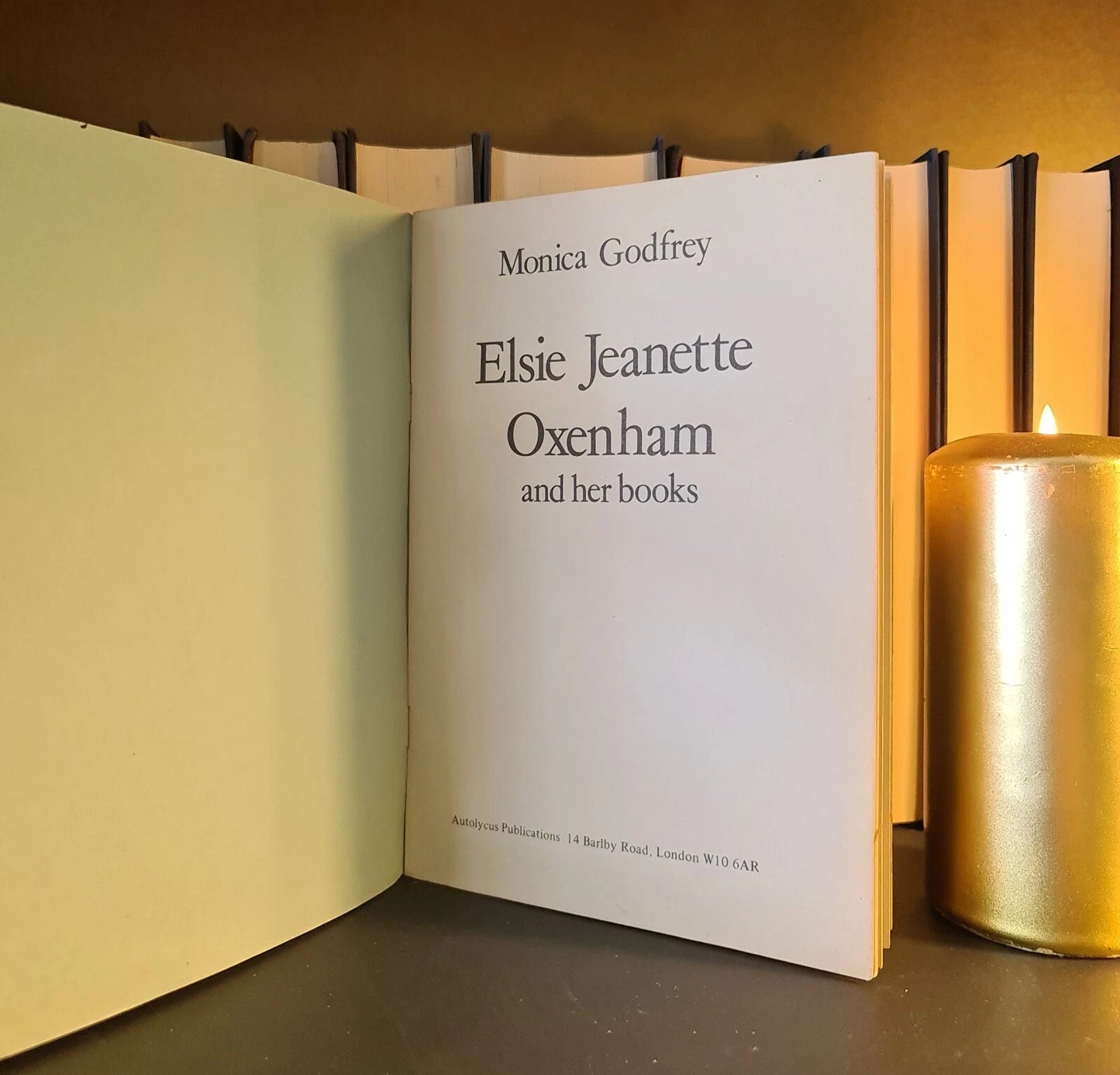 Elsie Jeanette Oxenham & her books, Monica Godfrey: 1st Edition: 1979