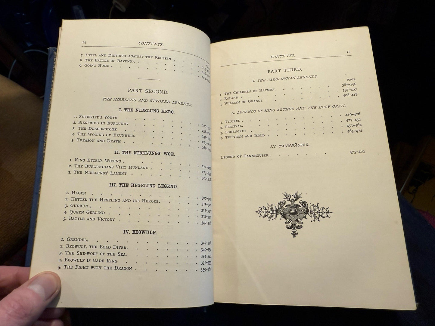 1886 Epics and Romances of the Middle Ages : Wagner : Illustrated