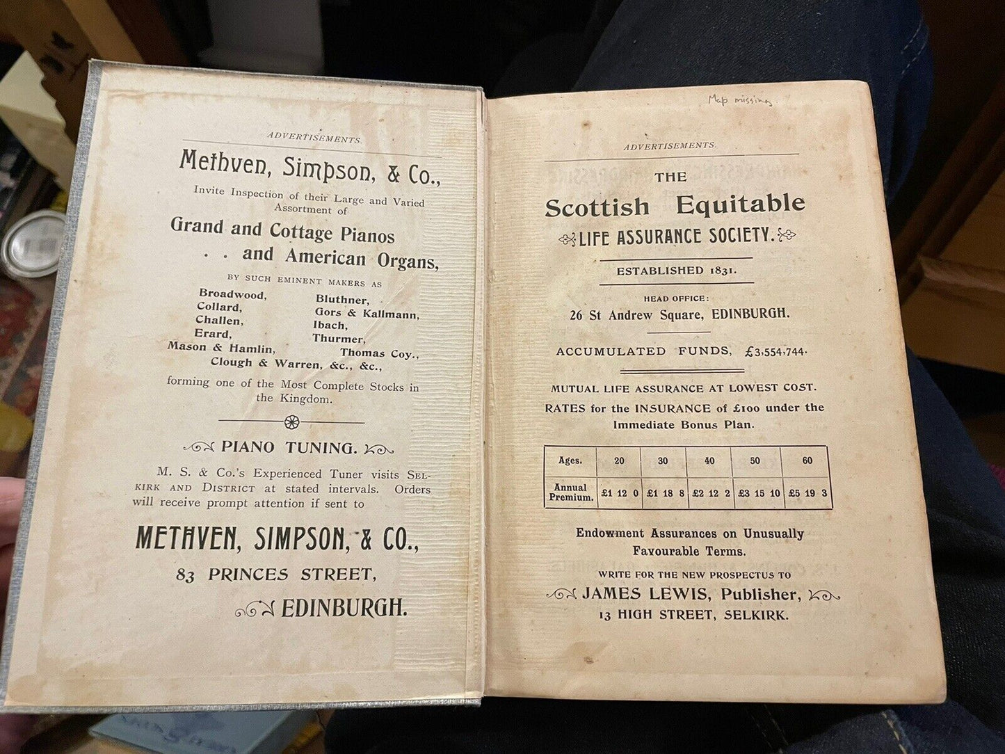 1894 Ettrick and Yarrow, A Guide : With Songs and Ballads : William Angus